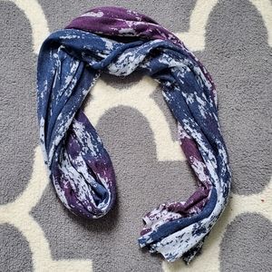 Blue/Purple Patterned Scarf